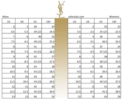 ysl tru to size|ysl shoe size guide.